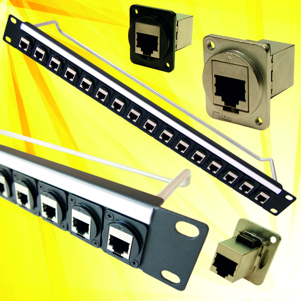 Cliff Electronics add high speed Cat 6A connector to its industry standard 24mm diameter XLR Panel cut-out connector range