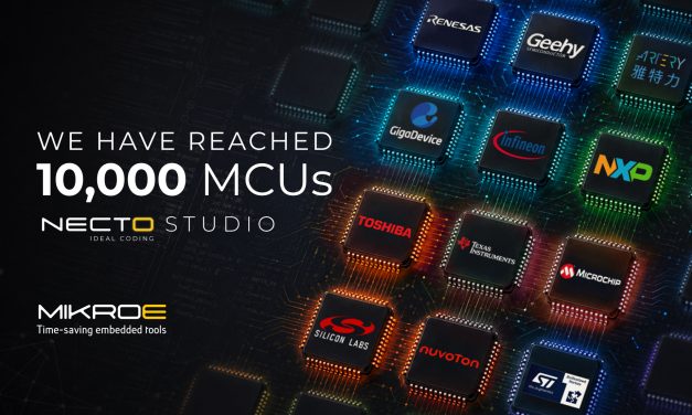MIKROE now supports half of the world’s entire MCUs within its multi-architectural NECTO Studio IDE