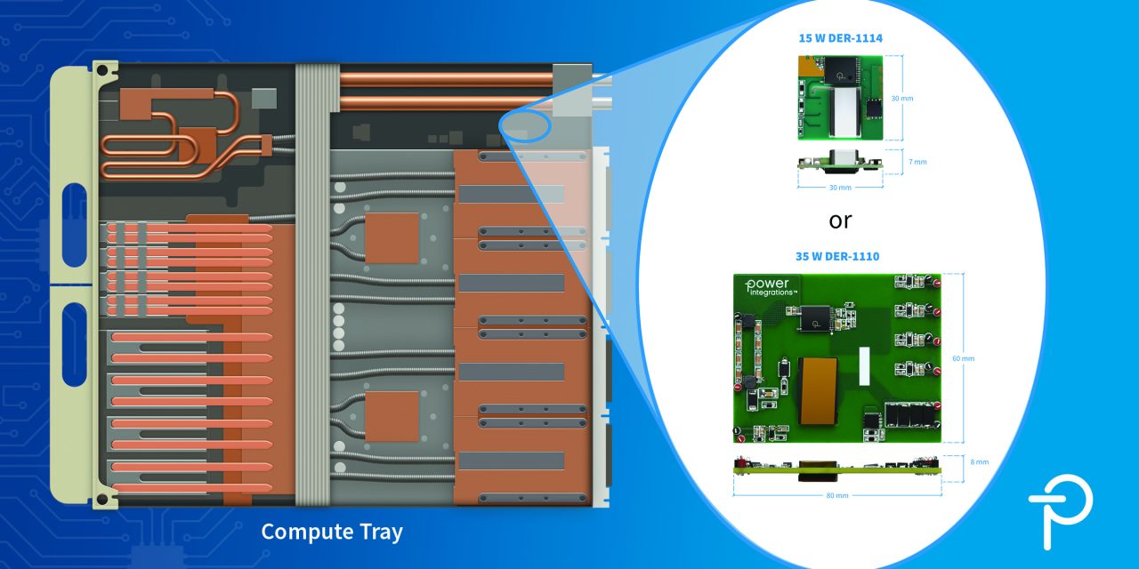 Power Integrations unveils space-saving, ultra-slim auxiliary PSU reference designs for NVIDIA Kyber 800 VDC AI data centre
