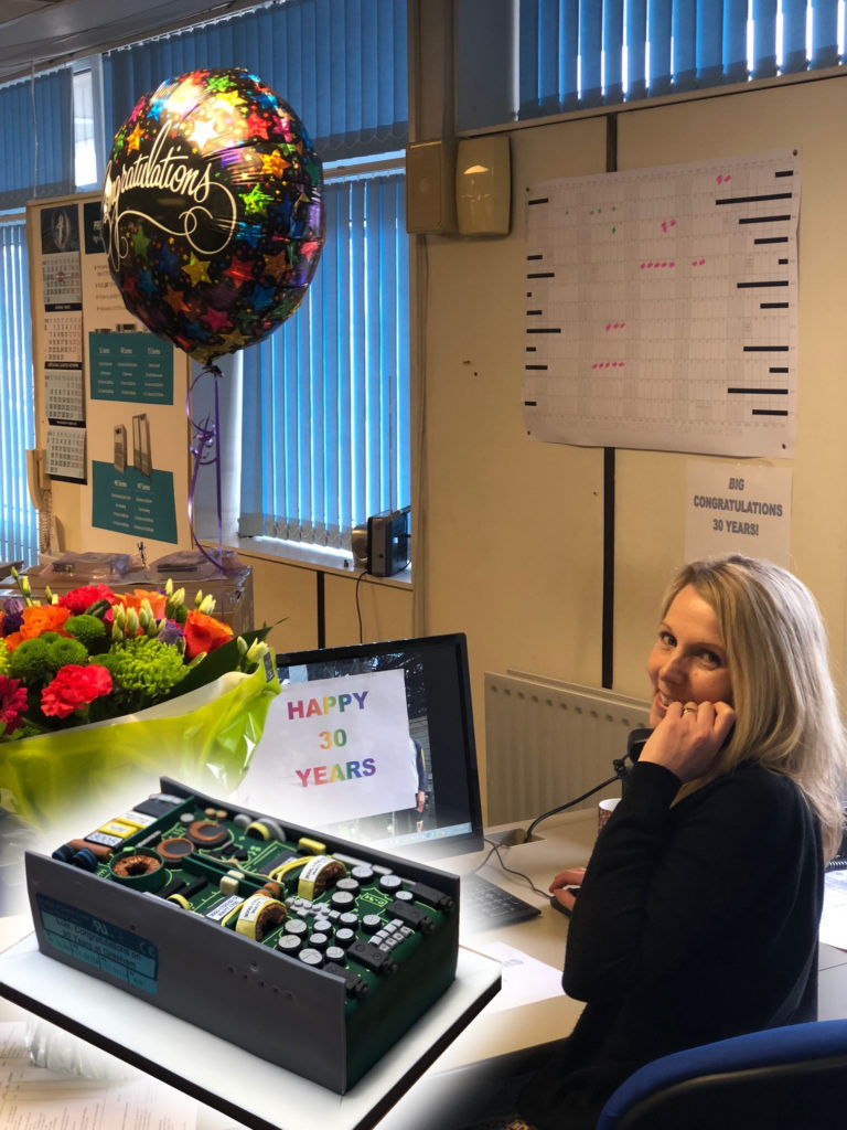 Gresham Power Electronics recognises 30 years of service of a key employee