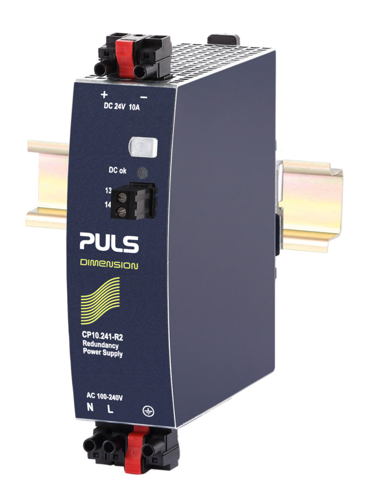 PULS 240W and 480W DIN-Rail Power Supplies available with internal decoupling and hot-swap connections