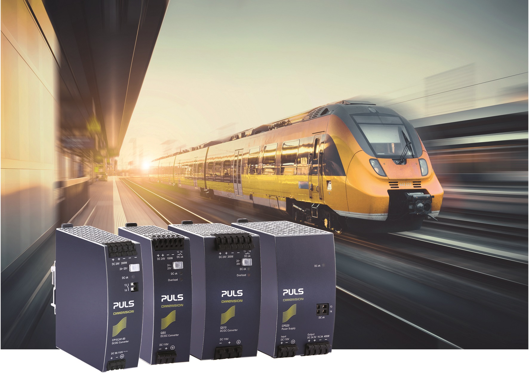 Fully approved DIN-Rail power supplies for railway applications from PULS