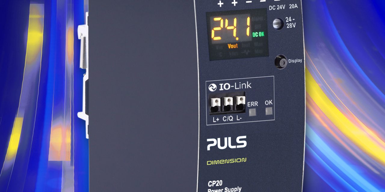 New power supply with IO-Link interface and integrated display introduced by PULS
