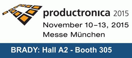 Low cost traceability: Visit Brady at Productronica 2015!