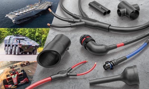 HellermannTyton heat shrink moulded shapes from Lane Electronics protect interconnects in demanding environments