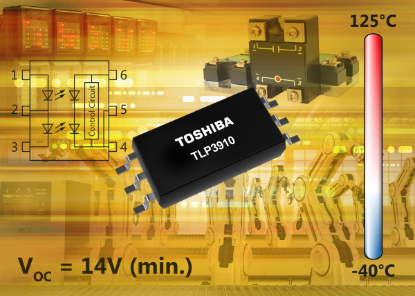 Toshiba announces new photovoltaic-output photocoupler with increased open voltage for isolated solid-state relays