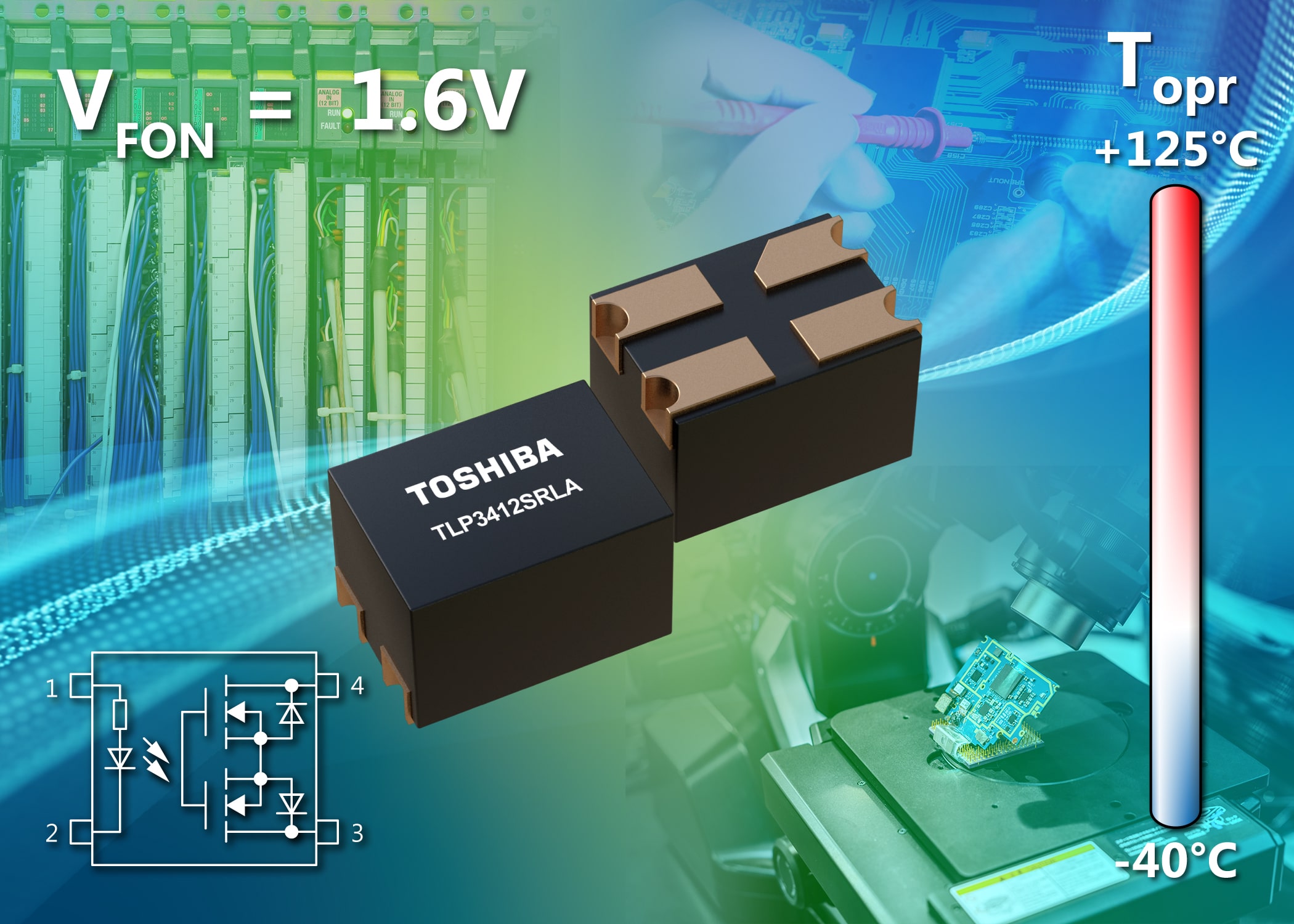 Toshiba announces new photorelays for semiconductor test applications