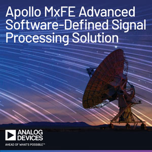 Apollo MxFE advanced software-defined signal processing solution for aerospace & defence, instrumentation, and next-generation wireless communications