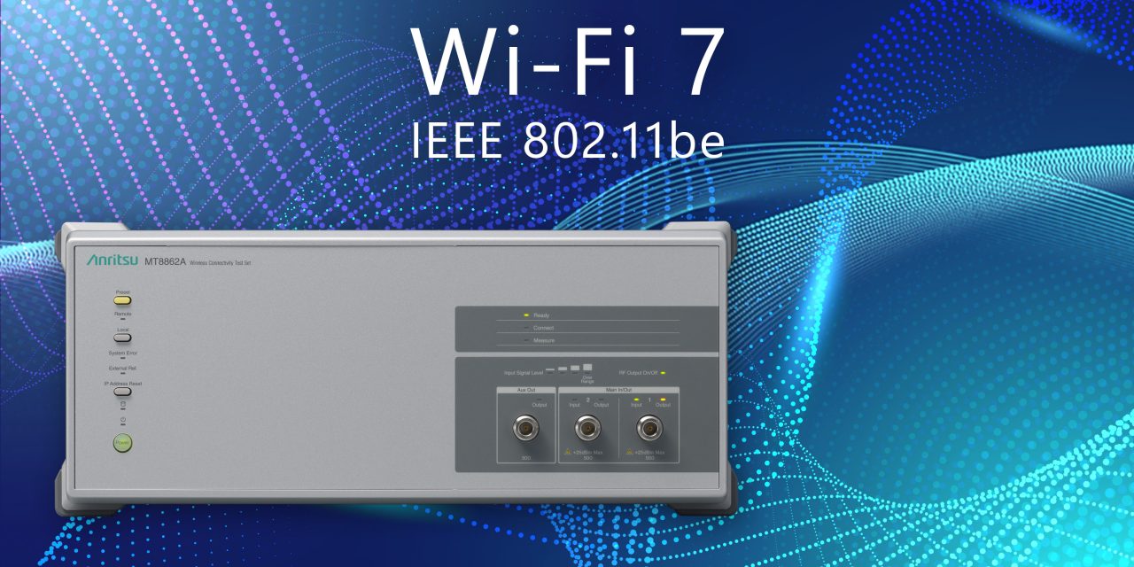Anritsu enhances WLAN tester to support Wi-Fi 7 2×2 MIMO