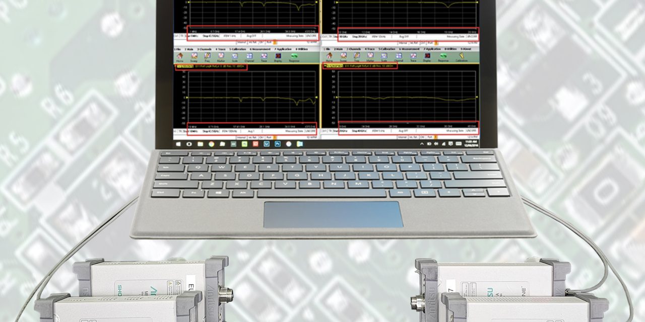 Anritsu introduces simultaneous sweep on MS46131A VNAs, enabling efficient four 1-port simultaneous measurements