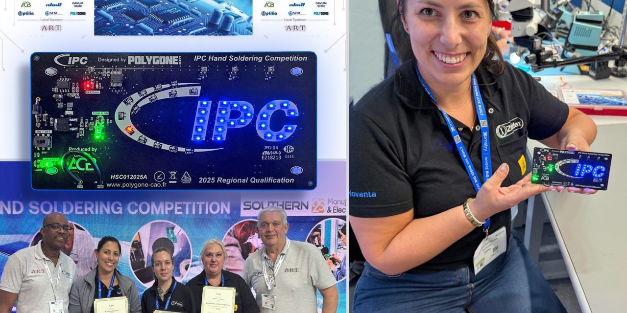 A.R.T. congratulates Justyna Mikolajczyk on five-time IPC UK Hand Soldering Champion win