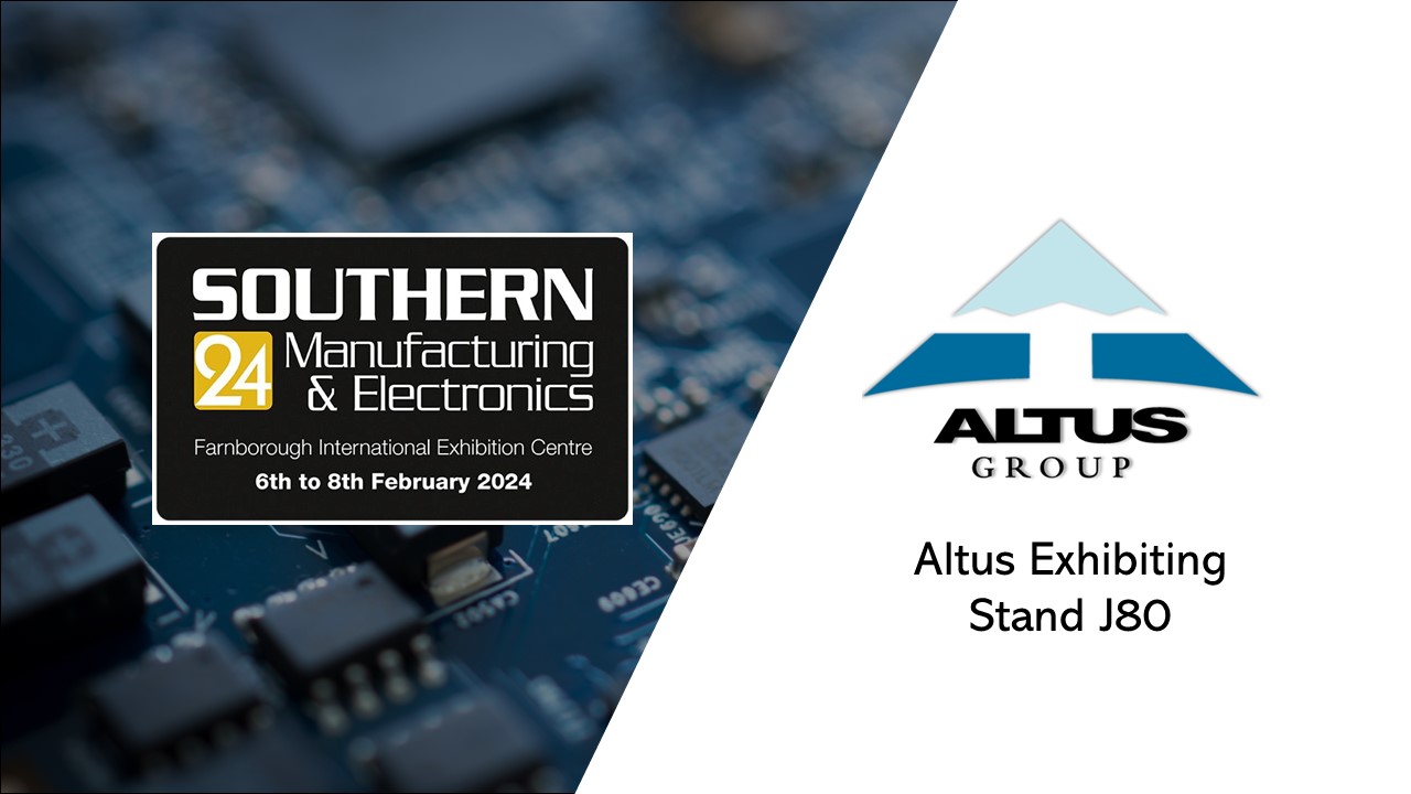 Altus expands its presence at Southern Manufacturing & Electronics to showcase Advanced Technologies on Stand J80