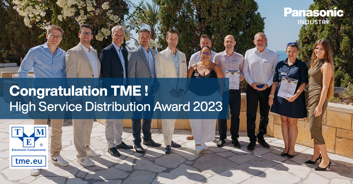 Panasonic Industry honours Avnet Abacus and TME in 2023 Distribution Awards