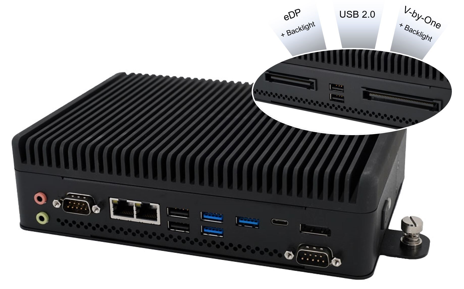 Latest embedded BOX PC solves the interface solution for high resolution TFT displays