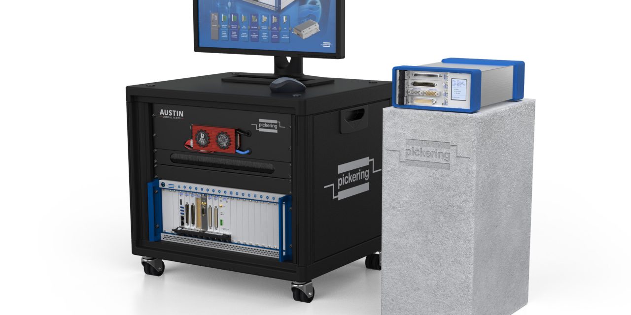 EV BMS test rig demo from Pickering Interfaces on show at The Battery Show & Electric & Hybrid Vehicle Technology Expo South 2025