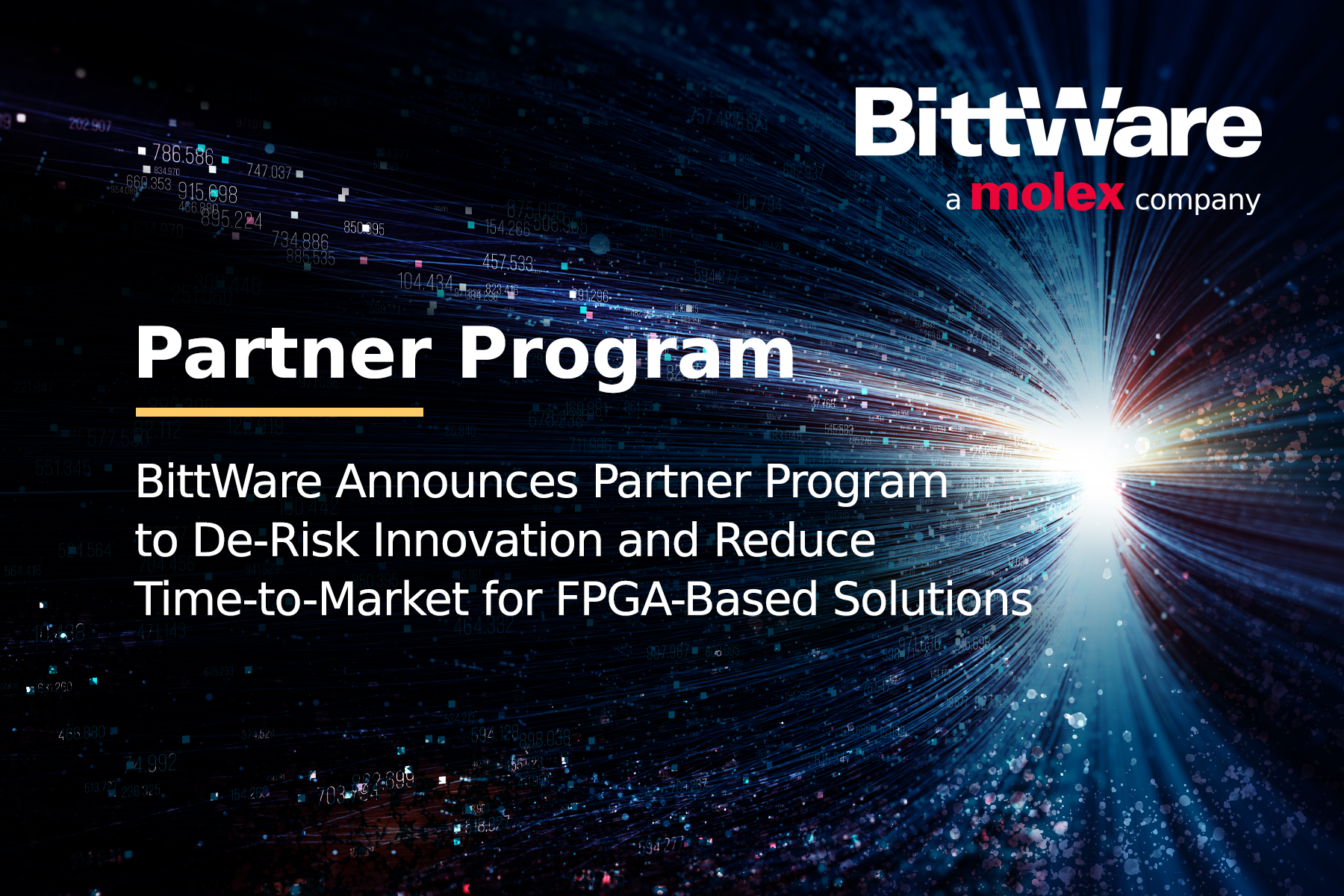BittWare partner program to de-risk innovation and reduce time-to-market for FPGA-based solutions