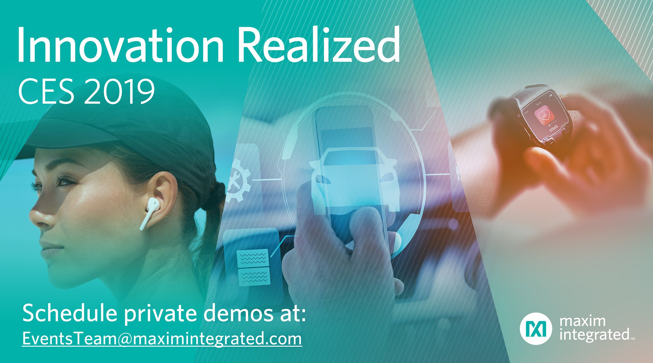 Maxim showcasing wearable, automotive and mobile audio innovations at CES 2019