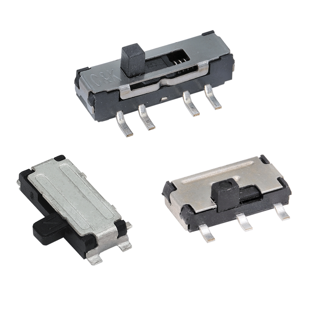 C&K expands slide switch family with gold plating option