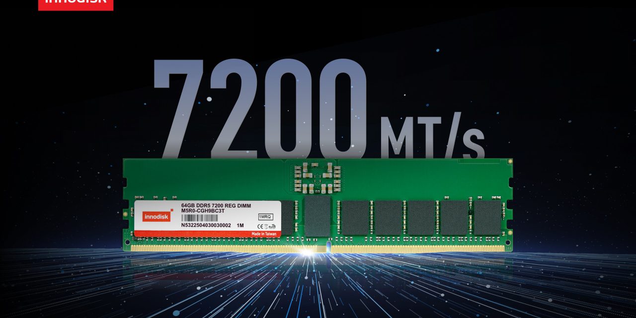 DDR5 7200 RDIMM from Innodisk delivers reliability for advanced AI workloads