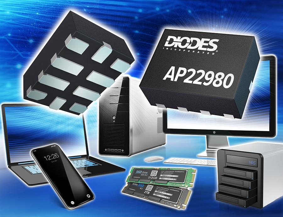Three-level configurable slew-rate controlled power switch simplifies and enhances power-rail management in solid state drives