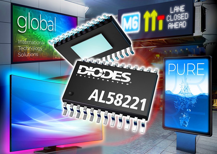 12-channel LED driver from Diodes enables impressive performance for digital signage and displays