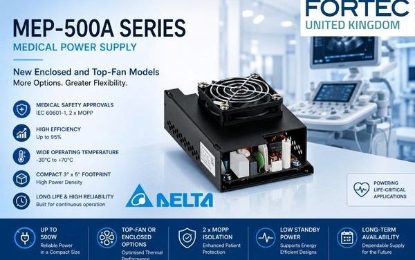 FORTEC UK: Delta expands the MEP-500A medical power supply series