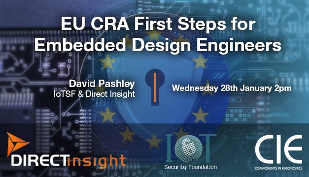 TODAY – register to join our free EU Cyber Resilience Act webinar, Wed 28 Jan at 2pm GMT