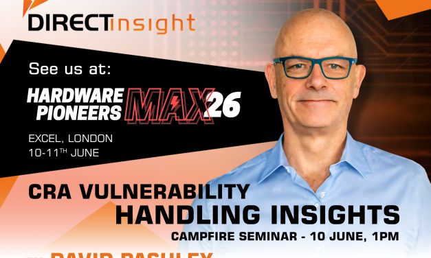 Direct Insight to provide CRA vulnerability handling insights at Hardware Pioneers Max