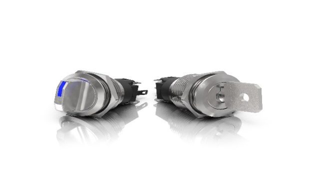 EAO’s new illuminated selector switch and keylock switch are rugged and ergonomic