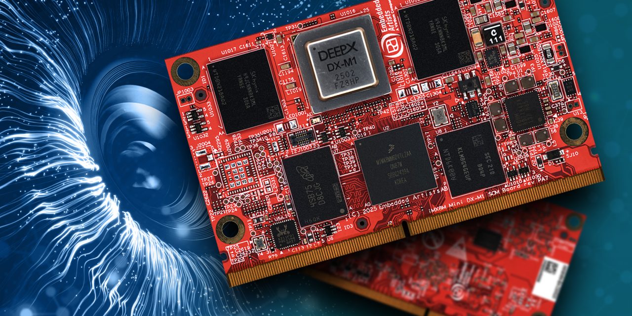 Virtium Embedded Artists’ SOM includes on-board hardware AI accelerator chip