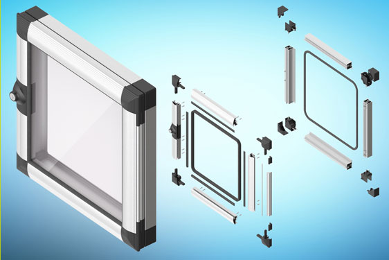 EMKA aluminium PROflex window kits for quicker self-assembly