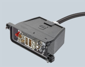 HARTING The Han Gigabit module enables Cat 7A transmission in the train carriage offers advantages for interference resistance frequency range