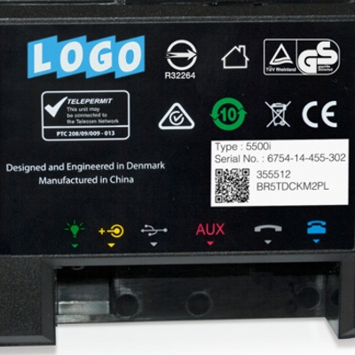 Flexible electronic and electric device labelling
