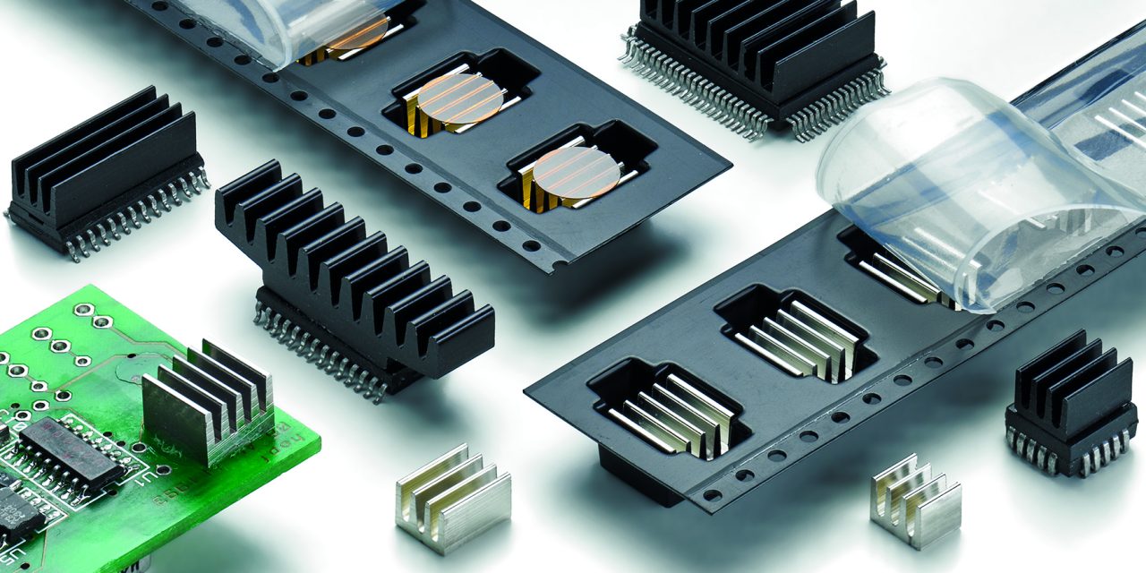 SMD heat sinks from the tape available from Fischer Elektronik