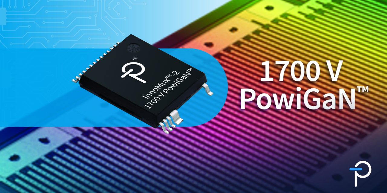 Power Integrations launches 1700 V GaN switcher IC