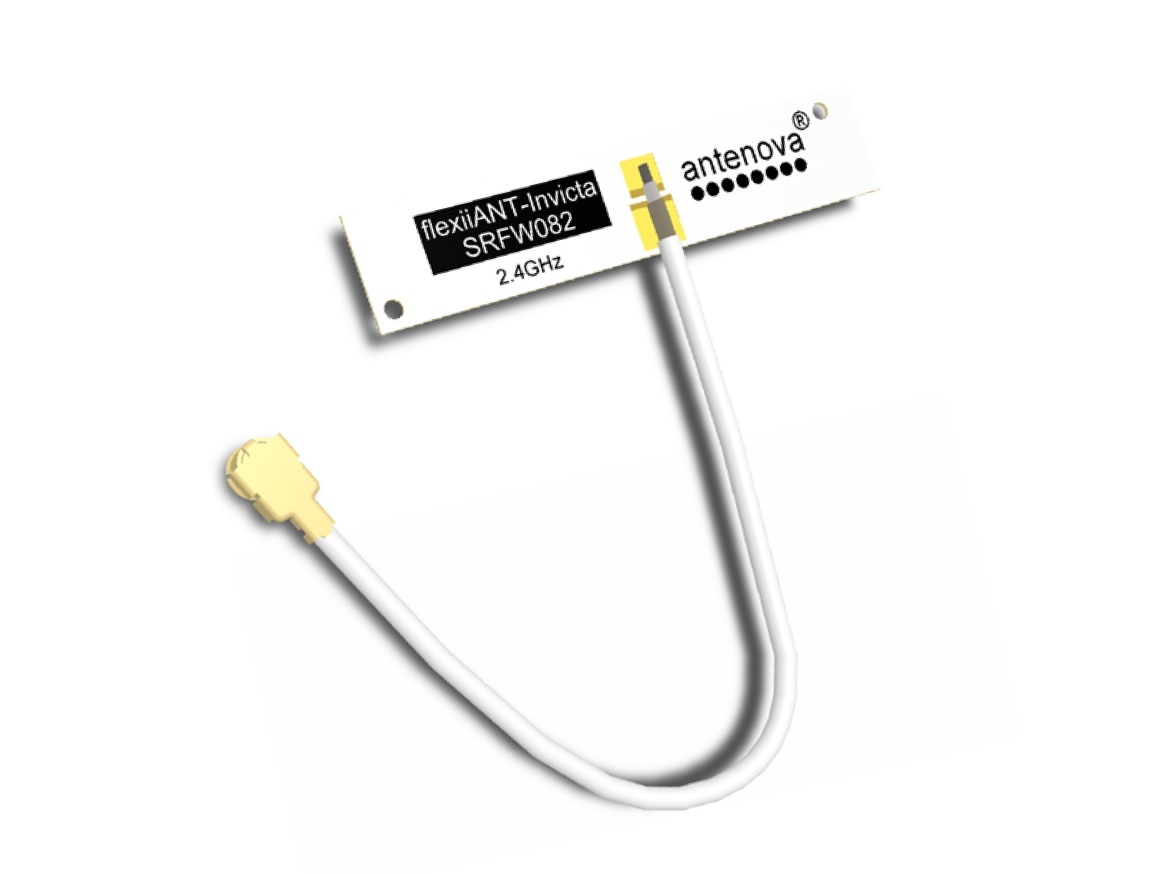 Antenova’s “Invicta” 2.4 GHz antenna gives wider coverage for tiny Bluetooth, Wi-Fi and ZigBee designs