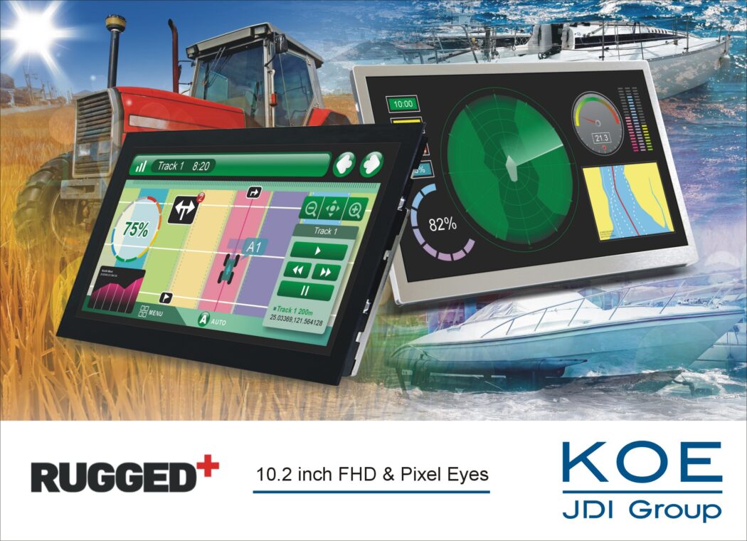 10.2″ Full HD Rugged+ TFT features integrated Pixel Eyes PCap touch technology