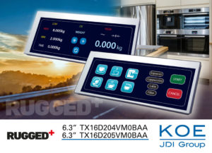 KOE 6.3 inch Rugged TFT TX16D204VM0BAA and TX16D205VM0BAA