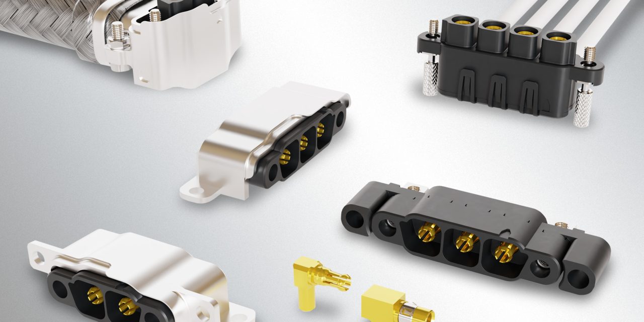 Harwin extends Kona range of high-reliability SIL connectors with right-angled thru-board power/signal options and EMI shielding