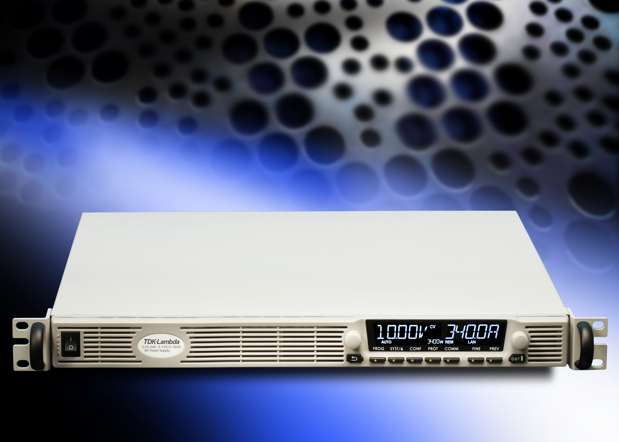 1U GENESYS+ programmable DC power supply series extended with 2.7kW and 3.4kW models