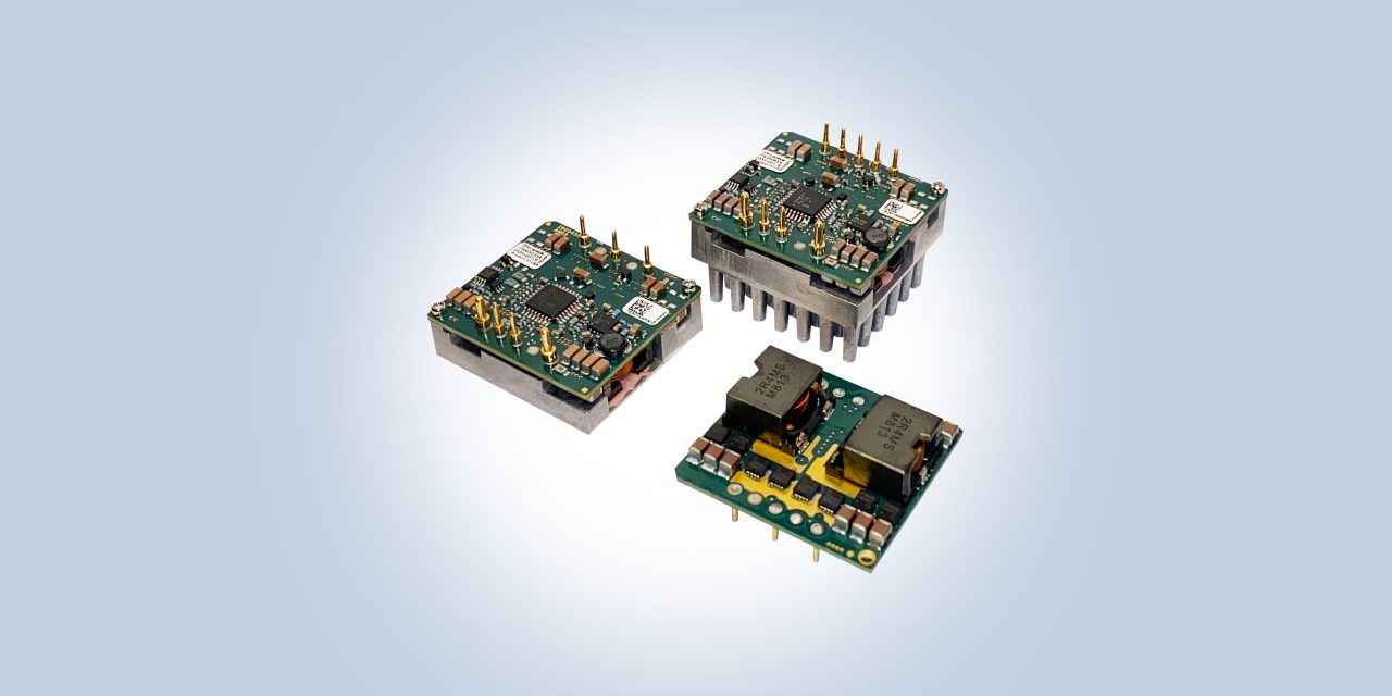 20A models added to 1/16th brick footprint DC-DC buck converter series, enhancing performance with a 28-60V input