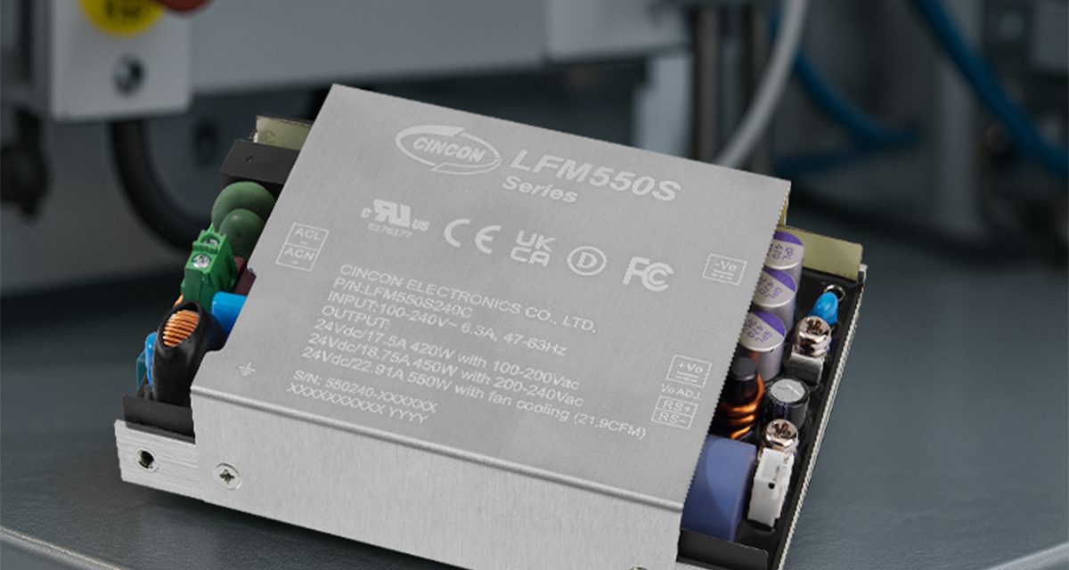 550W fanless power supplies for industrial & medical devices