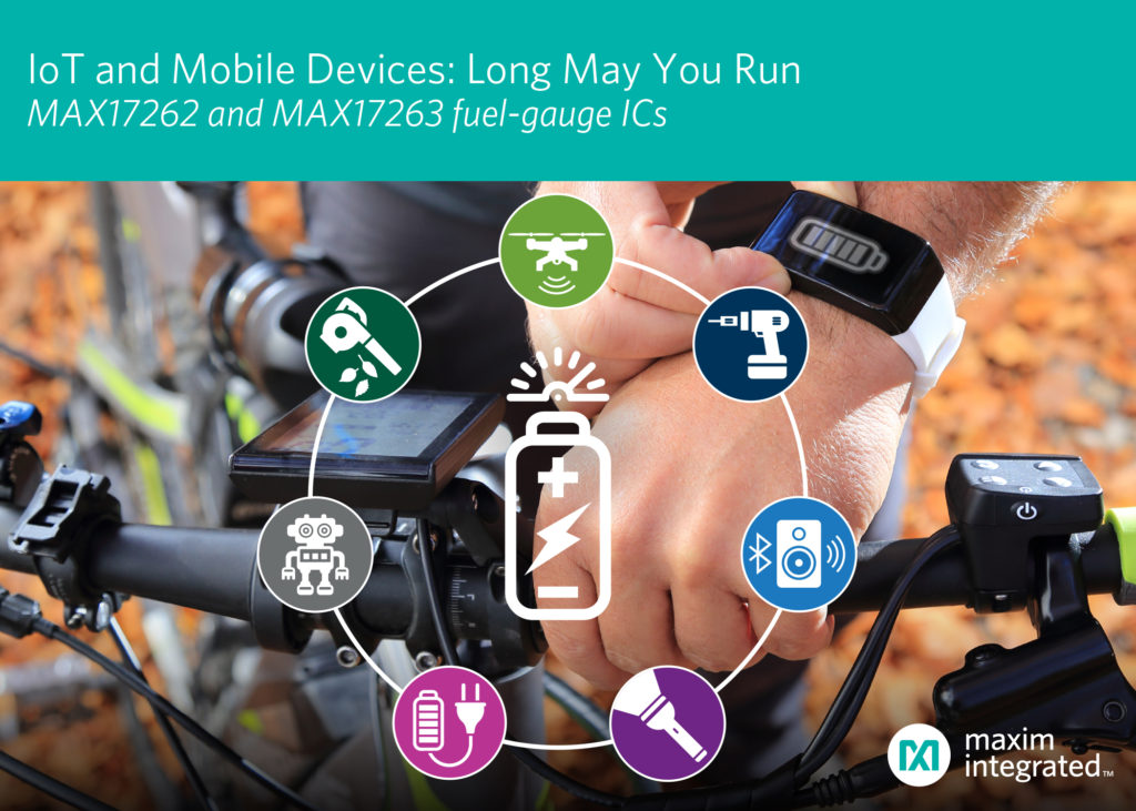 Maxim battery fuel-gauge ICs deliver lowest operating current to maximise run-time for mobile and portable devices