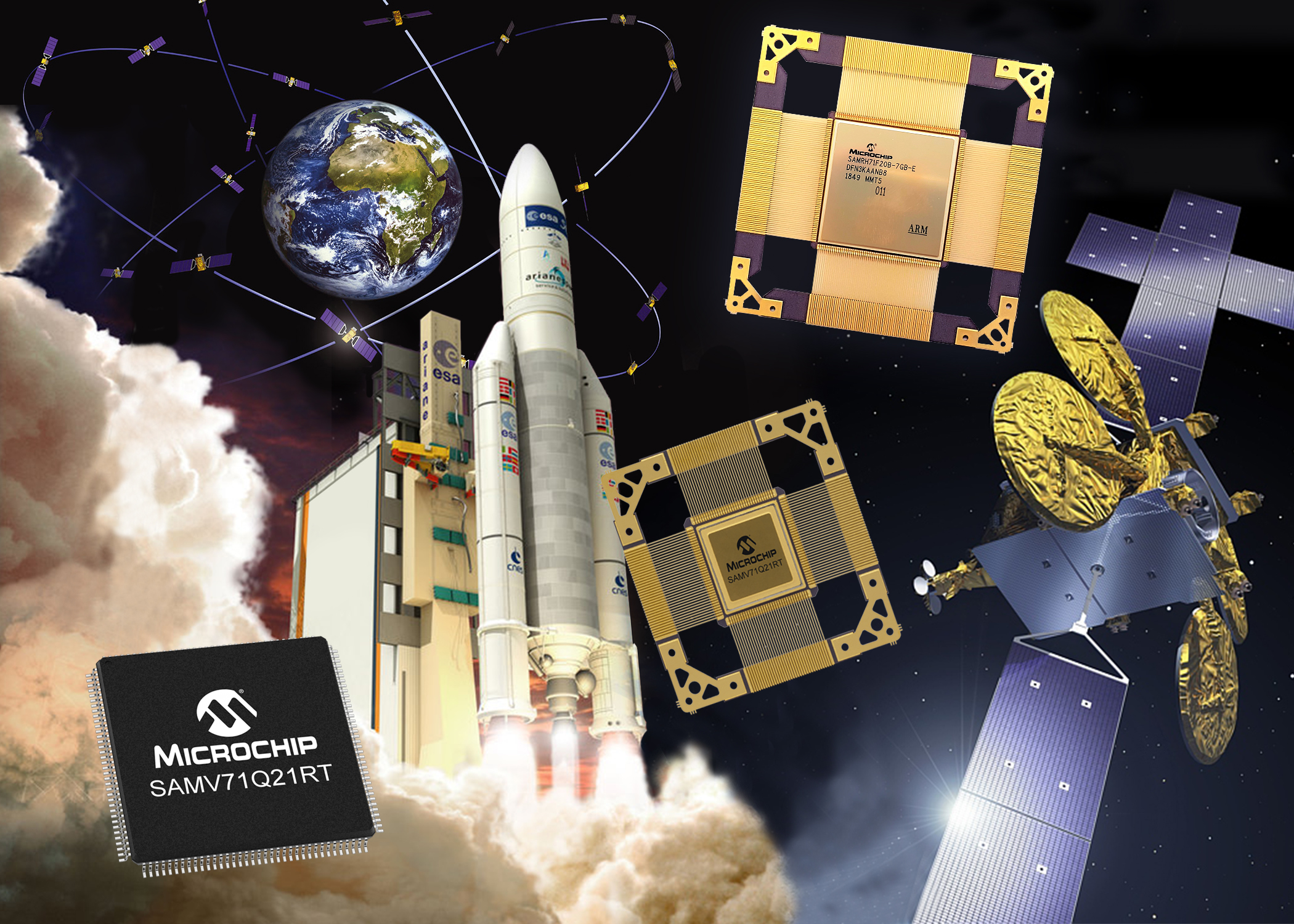 Space applications scaled with COTS-to-radiation-tolerant and radiation-hardened Arm Core MCUs