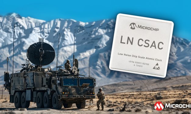 Microchip launches the next generation of its low-noise chip-scale atomic clock featuring a lower profile height of less than ½ inch