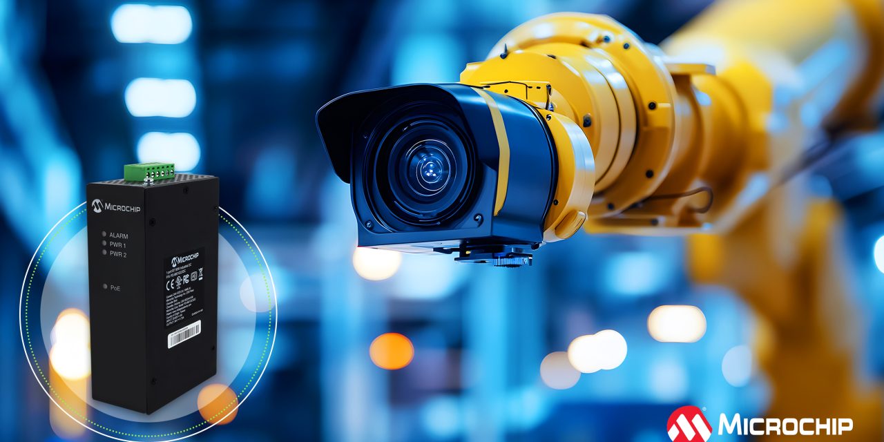 Plug-and-play 90W PoE solution from Microchip streamlines industrial IoT deployments