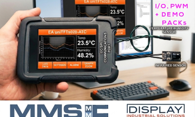 HMI integration “made effortless”: the power of EA uniTFTs028 – available from MMS Electronics