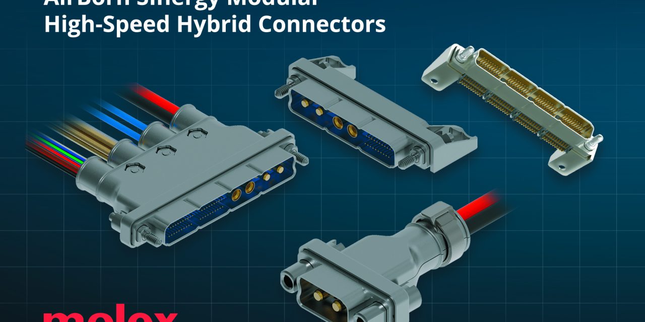 Molex expands AirBorn SInergy modular high-speed hybrid connectors with new high-power modules for all-in-one connectivity