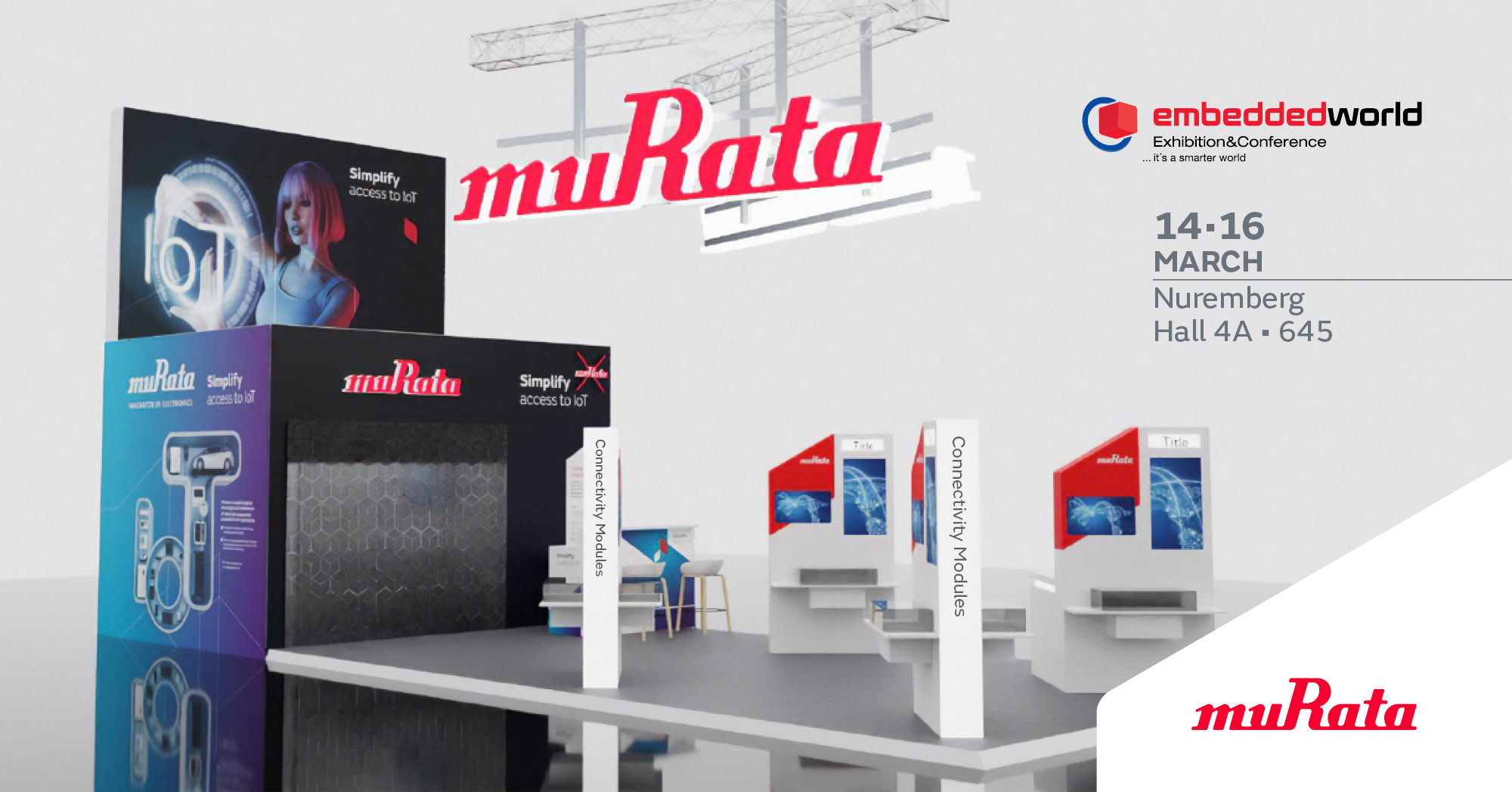 Murata demonstrates highly accurate long range LoRa-based asset tracking technology at its Embedded World stand