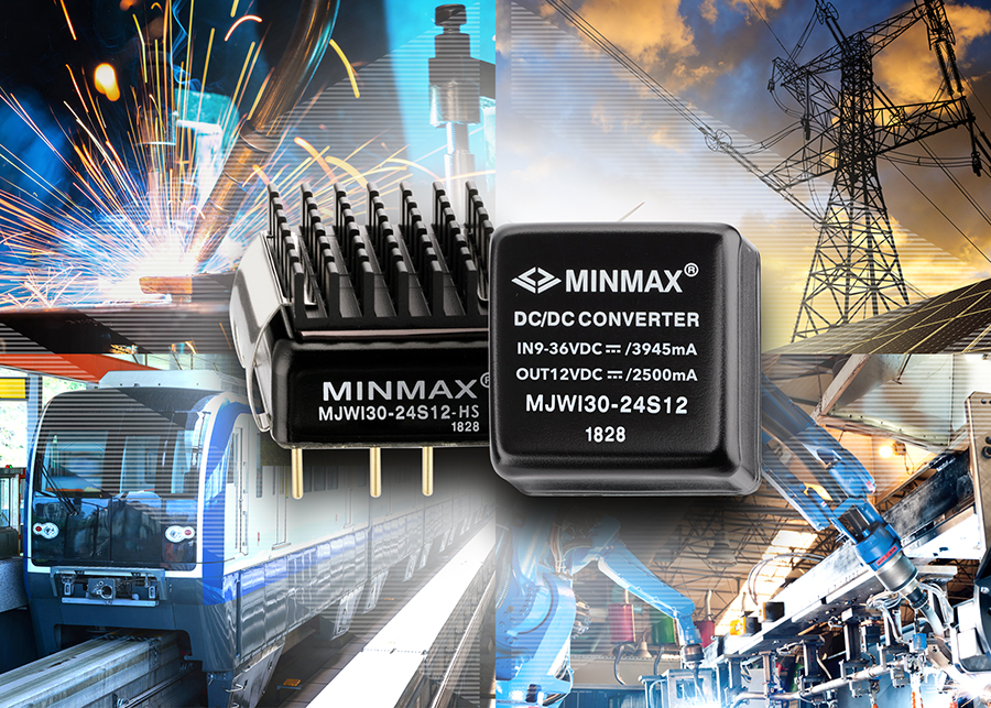 MINMAX launches first DC-DC converter module in a 1” x 1” encapsulated package to provide a 30W power output